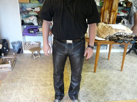 kožené kalhoty-skopovice