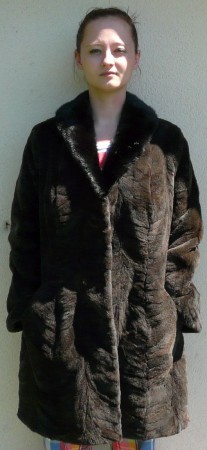 3/4 kabát-stříhaný norek