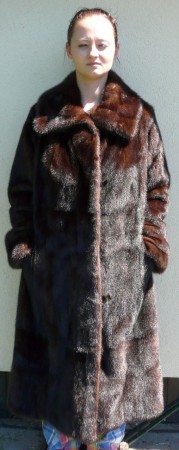 dlouhý kabát-norek